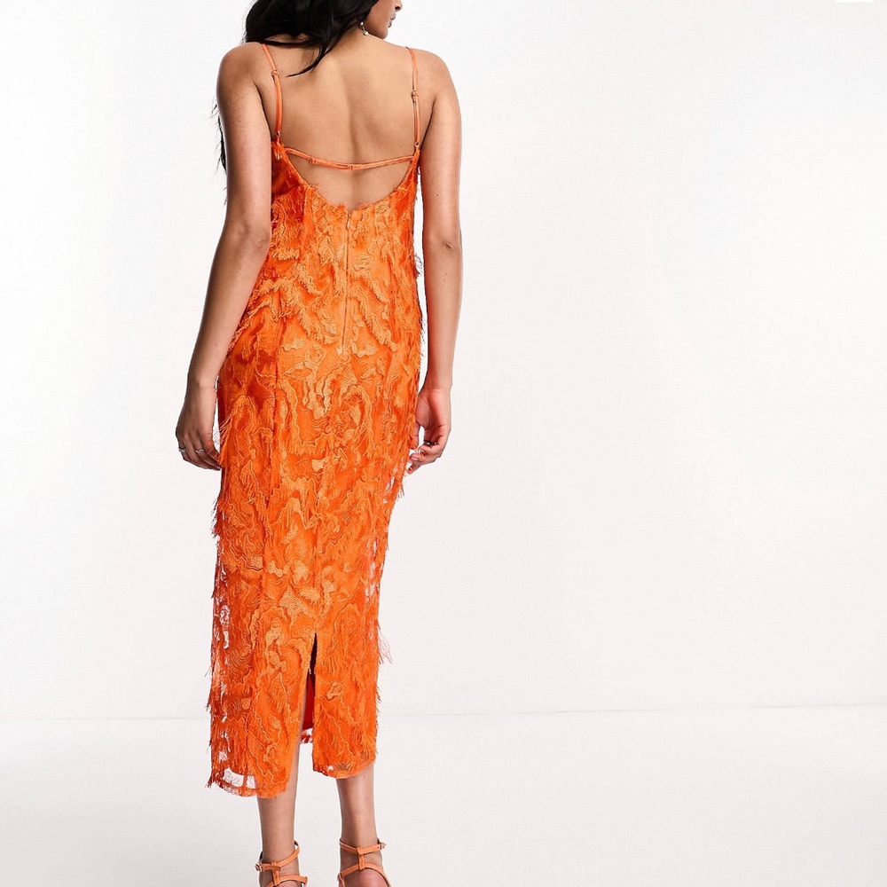 Asos Textured Lace Midi dress - Picture 2 of 3